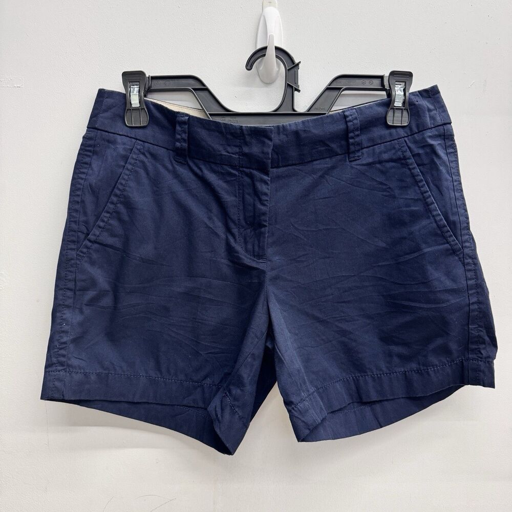 J Crew Women's Navy 4" stretch chino short H5806 Size 0 $49 100%cotton